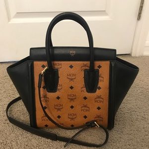 SOLD. MCM small Kathy visetos tote